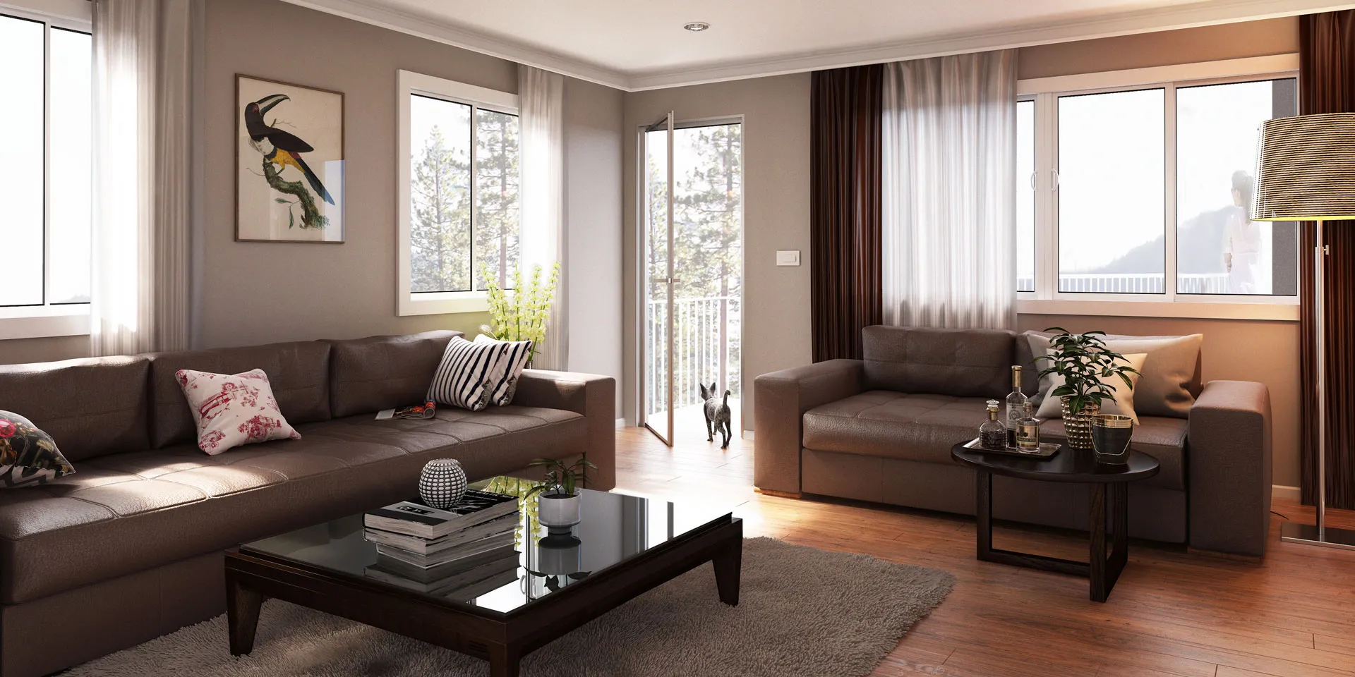 Contemporary Living Room Interior